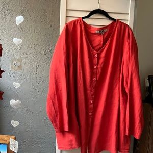 Beautiful warm red Tunic! Gently worn.